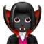 Emoji Puntianak wanita: ton kulit gelap pada Apple