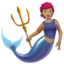 Merperson: Medium Skin Tone emoji on Apple