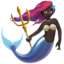 Emoji Sirena donna: carnagione scura su Apple