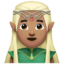 Man Elf: Medium Skin Tone emoji on Apple