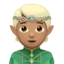 Elf(e): mittlere Hautfarbe-Emoji auf Apple