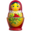 Apple üzerinde Matruşka emojisi