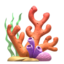 Coral emoji on Apple
