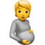 Apple의 임신한 사람 이모지