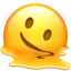 Schmelzendes Gesicht-Emoji auf Apple