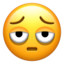 Face with Bags Under Eyes emoji on Apple