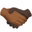 Emoji Stretta di mano: carnagione abbastanza scura e carnagione scura su Apple