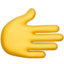 إيموجي يد باتجاه اليمين على Apple