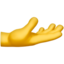 Emoji Tapak tangan ke atas pada Apple