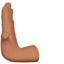 Emoji Tangan menolak ke arah kiri: ton kulit sederhana pada Apple