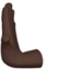 Emoji Mano che spinge a sinistra: carnagione scura su Apple