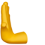Leftwards Pushing Hand emoji on Apple