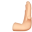 Emoji Mano che spinge a destra: carnagione chiara su Apple
