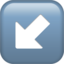 Down-Left Arrow emoji on Apple