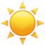 Emoji Sol en Apple