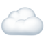 Cloud emoji on Apple