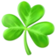 Shamrock emoji on Apple