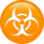 Biogefährdung-Emoji auf Apple