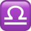 Libra emoji on Apple