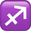 Sagittarius emoji on Apple