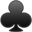 Club Suit emoji on Apple