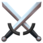 Crossed Swords emoji on Apple