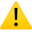 Warning emoji on Apple