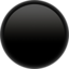 Black Circle emoji on Apple
