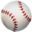 Baseball emoji on Apple