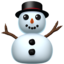 Emoji Pupazzo di neve senza neve su Apple