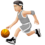 Person Bouncing Ball: Light Skin Tone emoji on Apple