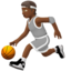 Person Bouncing Ball: Medium-Dark Skin Tone emoji on Apple