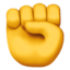 Emoji Pugno su Apple