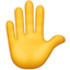Emoji Bàn tay giơ lên trên Apple