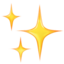 Apple での きらきら 絵文字