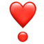 Heart Exclamation emoji on Apple