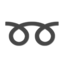 Emoji na Dobleng curly loop sa Apple