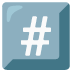 Keycap: # emoji on Google