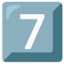 Emoji Tecla: 7 no Google