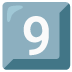 Keycap: 9 emoji on Google