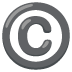 Copyright-emoji op Google