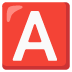Google での 血液型A型 絵文字