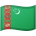 Google üzerinde Bayrak: Türkmenistan emojisi