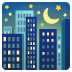 Emoji Notte stellata su Google