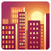 Sunset emoji on Google