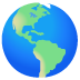 Globe Showing Americas emoji on Google