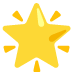 Glowing Star emoji on Google