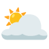 Google üzerinde Bulutta kaybolan güneş emojisi