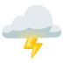Emoji Awan petir di Google