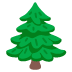 Nadelbaum-Emoji auf Google